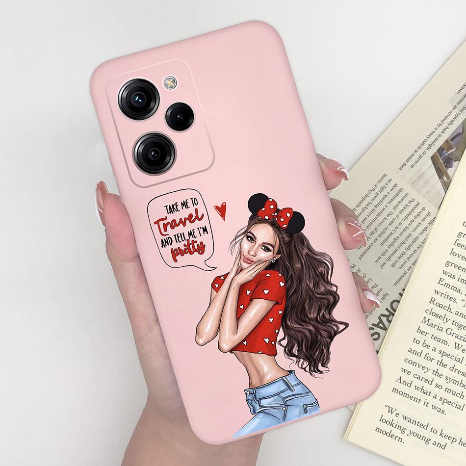 Silicone Case For Xiaomi Poco X5 Pro Pilot Bear Back Cover For POCOX5 X5Pro 5G Poco X 5 Pro Soft Matte Protective Phone Cases