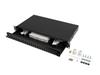 Lanberg 24xSC Duplex / 24xLC Quad RACK 19" 1U Black Fiber Optic Patch Panel + Accessories