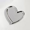 Fashionable Sturdy Ceramic Heart Shaped Jewelry Storage Tray Versatile Desk Organizers for Cosmetics and Accessories