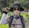 Men's Summer Sun Hat with Wide Brim, Breathable and Cool, Anti-UV Face Shield, Ideal for Outdoor and Fishing Activities.