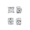 ZAKOL Crystal CZ Strong Magnetic Ear Stud Clip Earrings for Men Women Punk Round Zircon Magnet Earrings Non Piercing Jewelry