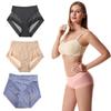 Transparent Butt-Lifting Mid-Waist Thongs: Breathable, Elastic, Comfortable, Plus-Size Women's Underwear