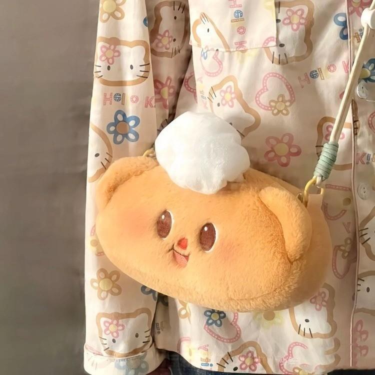 Butter Bear Itabag Shoulder Bag Plush Backpack With Adjustable Straps Shoulder