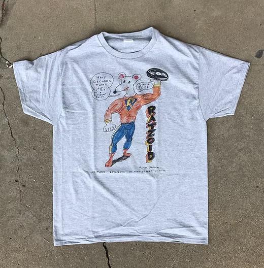 Винтажная футболка Daniel Johnston Superhero Ratzoid Tour Shirt EN590 Унисекс XXL