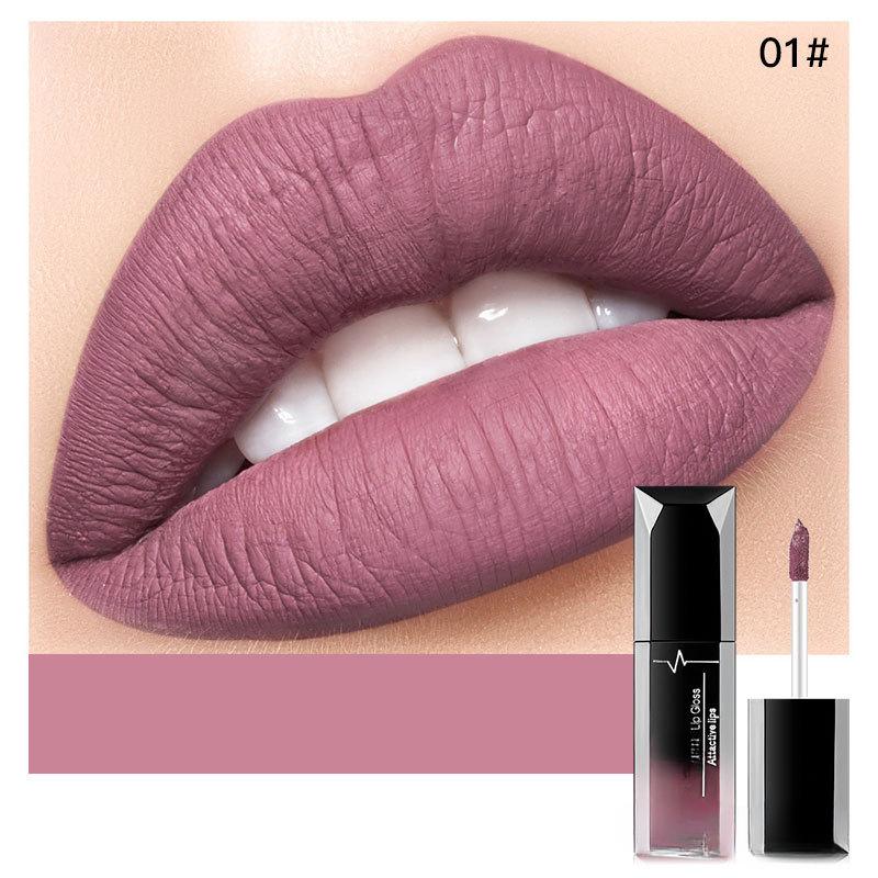 

Длительная жидкая помада, матовая увлажняющая, улучшенный блеск для губ, глазурь для губ, блестящая матовая отделка, губная помада для макияжа, женская сексуальная косметика для красоты 01