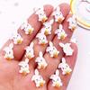 50pcs Resin Colorful Mini Carrot Rabbit  Art Nails Flatback Rhinestone Wedding Appliques DIY Bow Scrapbook Accessories Crafts