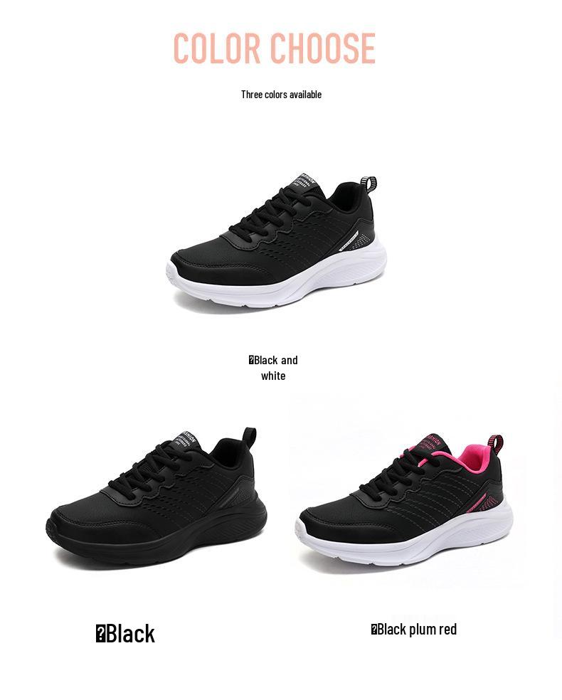 Damen Übergröße Leder-Sneakers - Herbst/Winter Rutschfeste Freizeit-Laufschuhe