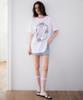 ROSEFRANTZ Vintage Floral Frame T-Shirt [White]