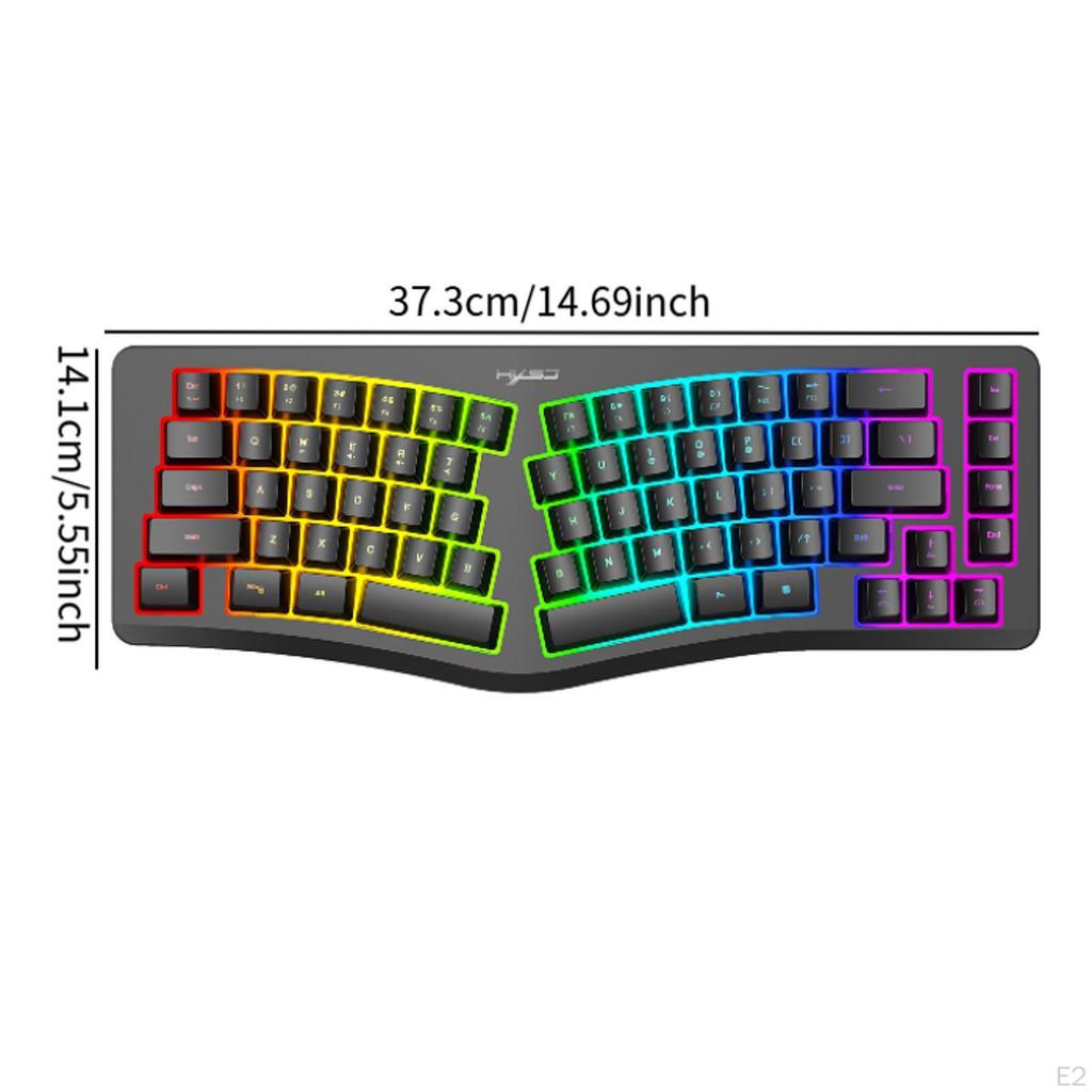 Bound Gaming, Illuminated Mechanical Computers with 69 Keys And USB, Rainbow Backlight