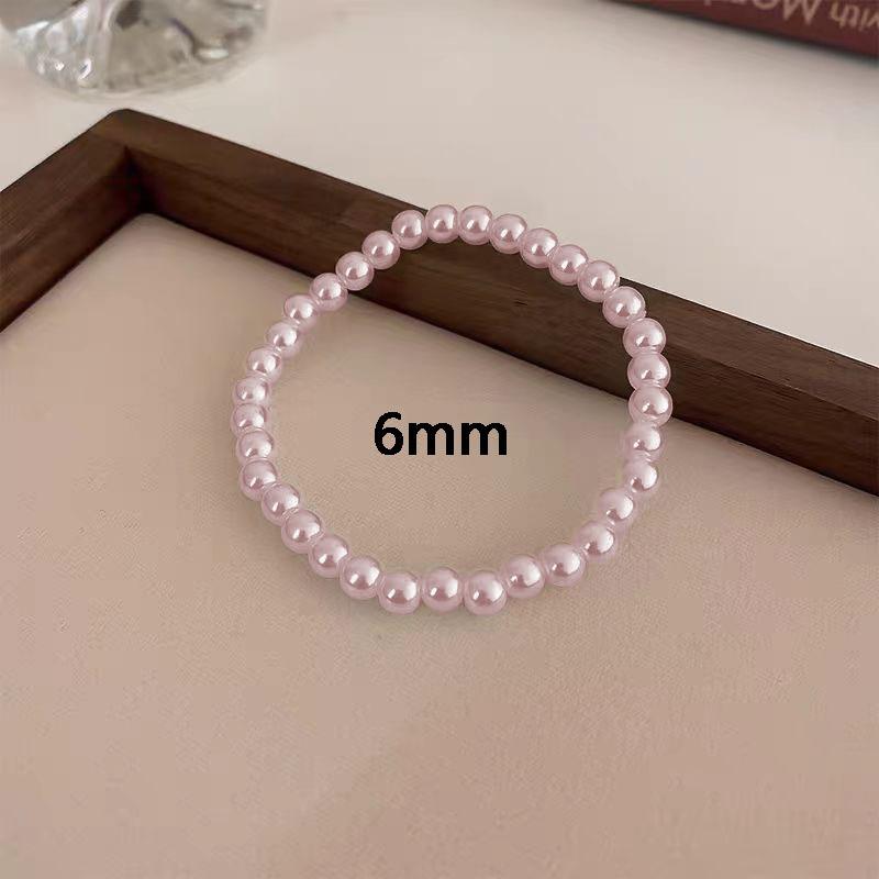 French Stacked Pearl Bracelet Light Luxury Niche Exquisite Elastic Rope Pearl Bracelet High Sense