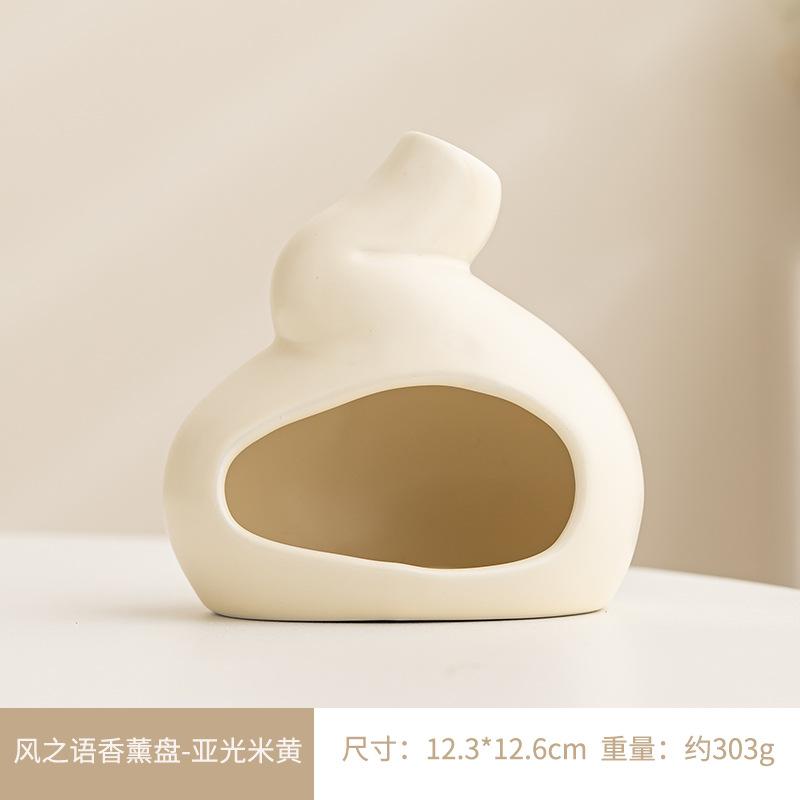 

Ceramic Palo Santo & Sage Holder Mini Smudge Stick Burner Bowl for White Sage Incense Ash Catcher Ritual Tools жовтий