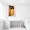 Vintage 'I Only Drink Days Start With KT' Metal Tin Sign - Rustic Distressed Orange Wall Decor with Checkboxes for Man Cave Bar
