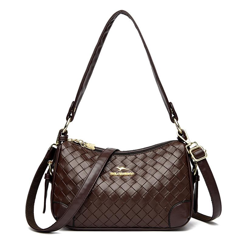 New simple woven handbag women's summer fashion casual pillow bag texture shoulder messenger bag