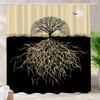 Tree of Life Decorative Shower Curtain, Green Cute Shower Curtain Bathroom Farmhouse Bathtub Decorative Waterproof