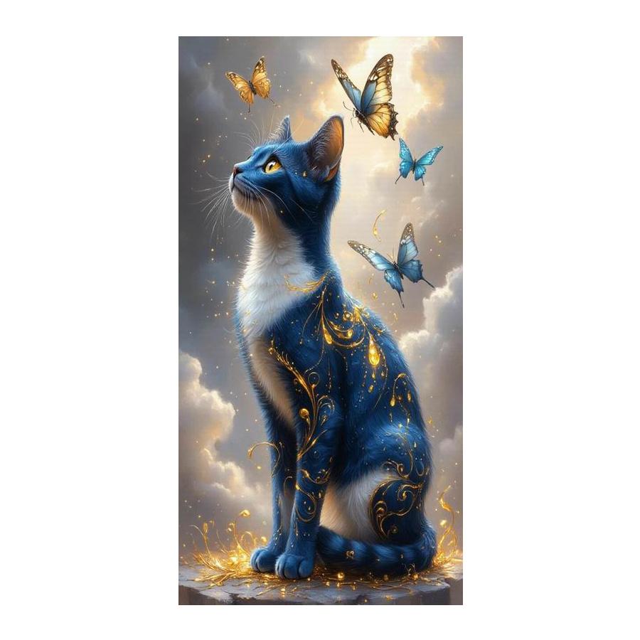 Colorful Cats Large Size Diamond Painting New Collection Animals Diy Full Square Round Drill Rhinestone Embroidery Mosaic Cross Stitch Kits