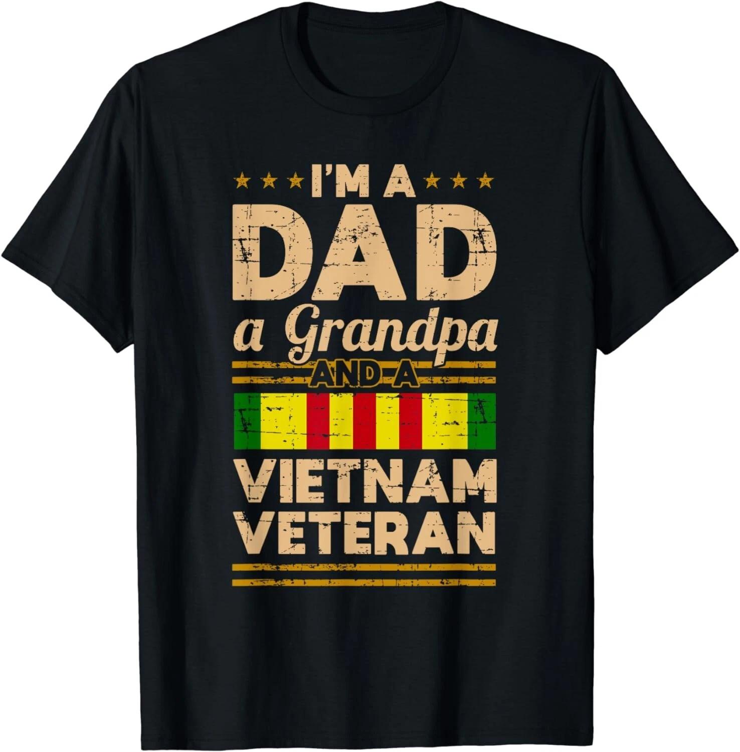 

Dad Grandpa Vietnam Veteran Vintage Shirt Men s Gift Unisex T-Shirt L