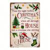 Funny Reindeer & Mouse Metal Wall Sign 8x12, Retro Christmas Decor, Quirky Holiday Gift