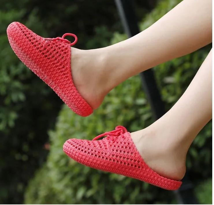 Women's Summer Thick-soled Slippers Closed Toe Shoes