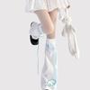 Trendy Fashion Knee Length Flared Leg Sleeves for Women Japanese Harajuku Aesthetic Wing Embroidered Leg Warmers Socks