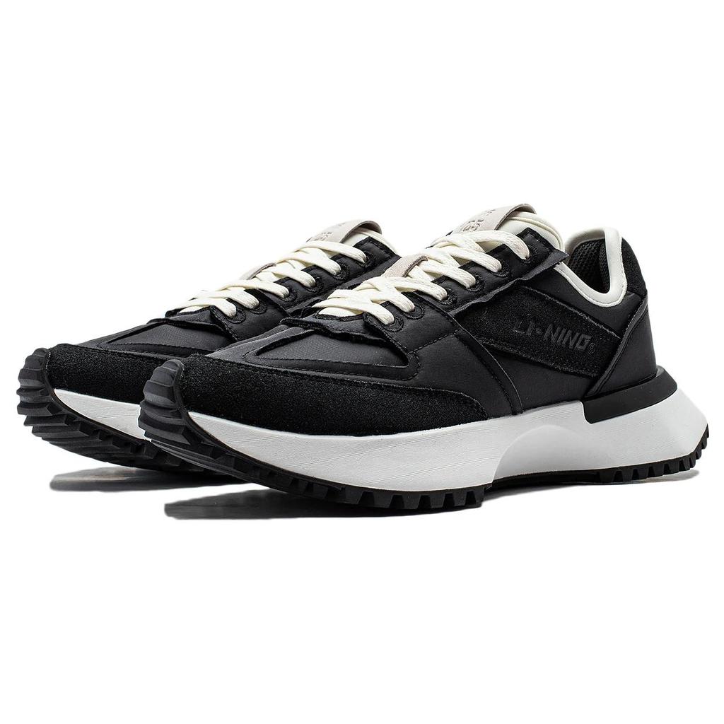 New LiNing 001 Vntg Lightweight And Wear resistant Low Top Running Shoes Women's Black AZGT034-2