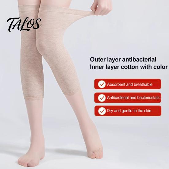 Air Conditioned Room Knee Warmers Soft for Cold Protection, Breathable Cotton Leg Sleeves, Anti Unisex Sleeves Slip Warmers, Elastic Thermal