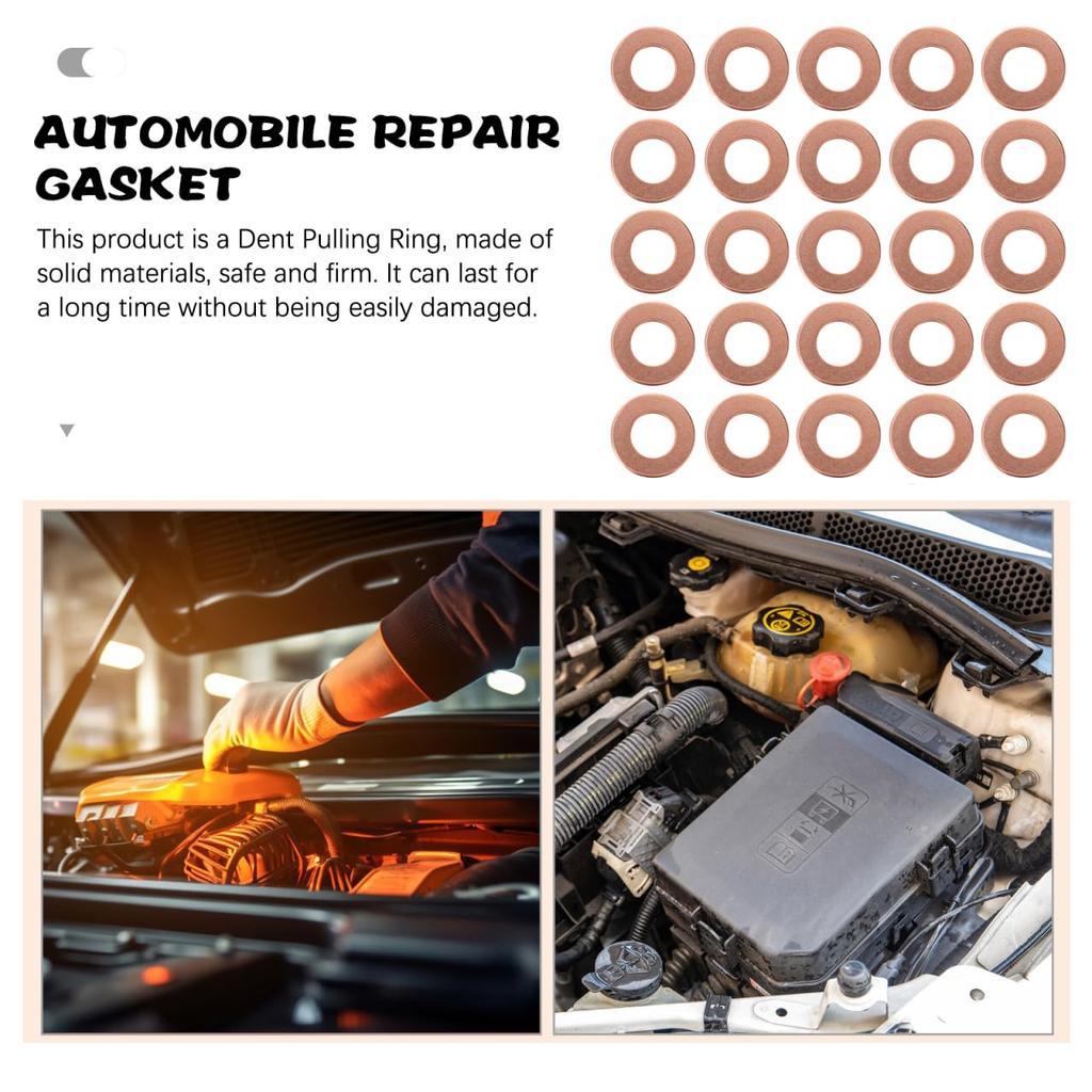 GLEAVI 100pcs Repair Machine Gasket Washer Body Repair Tool Dent Pull Ring Spot Welder