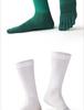 Men's CoolMax High-Top Five-Toe Quick-Dry Sweat-Absorbent Deodorant Sports Socks for Autumn/Winter.