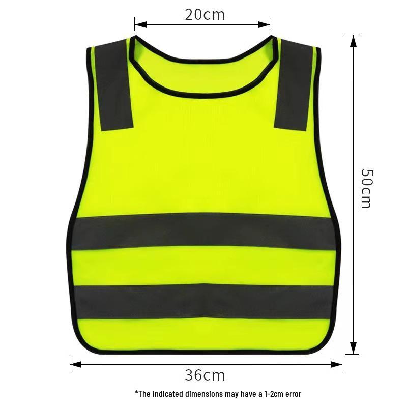 Fluoreszierende gelbe reflektierende Sicherheitsweste für Kindergarten- und Grundschüler