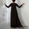 Ladies' Casual And Fashionable Solid Color Long Sleeved Dress