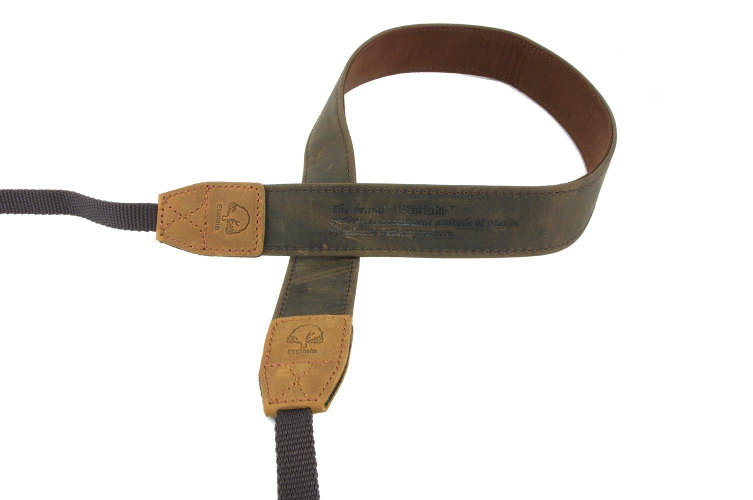 

KING Neck Strap Etshaim for SLR Brown Genuine Leather BR Vintage-30 M-7541