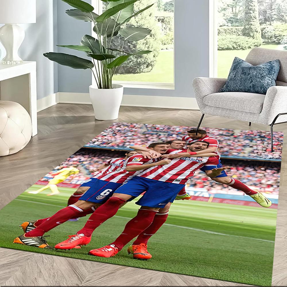 Atletico Madrid Area Rug Suitable For Entryway Playrooms Outdoor Hallway Antislip Carpet Office Home Decor Birthdaychristmas Gift