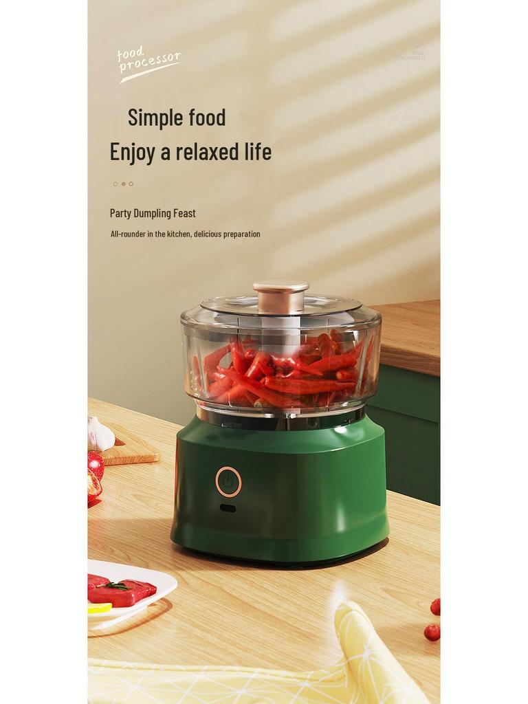 2025 Wireless Multi-Function Cooking Machine: Electric Meat Grinder, Garlic Pounder, Baby Food Maker