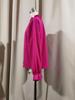 2024 Spring/Summer Women's Solid Color Commuter Loose Long Sleeve Shirt with Ruffled Collar