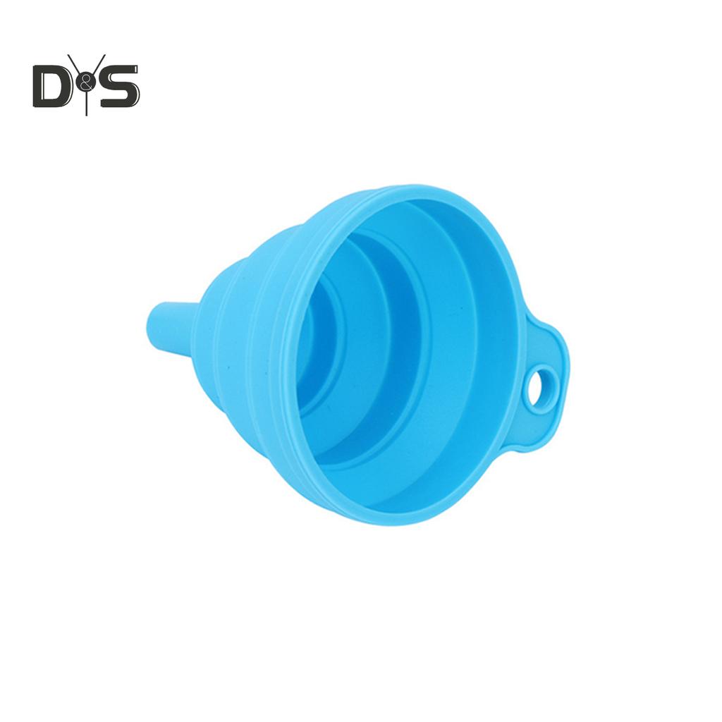 SW 2Pcs Silicone Foldable Heat Resistant Funnels Oil Liquid Transfer Kitchen Tool