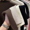 Plush Thicken Knitwear Women's Half High Neck Sweater Slim Top Warm Base Shirt Commuting Simple Casual Autumn Winter Pull Jumper