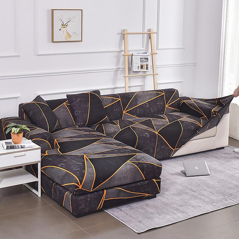 Premium Texture Couch Covers for Sectional Sofa Washable Stretch Sofa Covers L Shape Sofa Slipcovers Anti Slip Furniture Protector 1pc