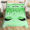 Eyelash Duvet Cover Set Eyes Pattern Design Comforter Cover Microfiber Girly Priness Style Glitter Twin King Queen Bedding Set