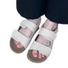 Platform women's new versatile Velcro retro one-word sandals wear casual beach cool slippers