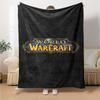 World Warcraft Logo Flannel Blanket Super Soft Warm Cozy Blanket for Sofa Bed Office Travel All‑Season Home Decor Gift