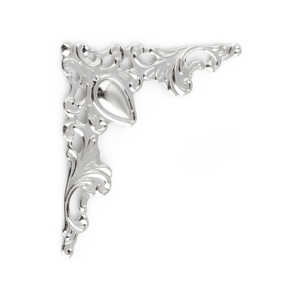 100 Pcs Vintage Openwork Design Corner Protectors Handmade Ornament Making