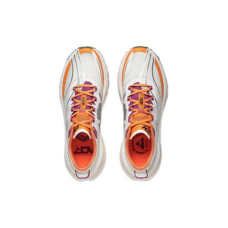New LiNing Dilu Abrasion Resistant Rebound Low Top Running Shoes Women's Ecru ARNT004-9