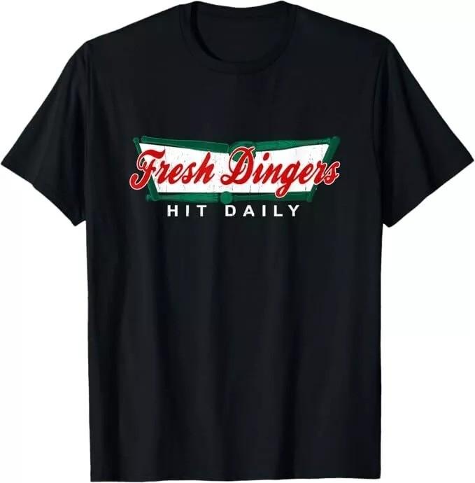 

2025/Don t Bunt Hit Fresh Dingers Funny Baseball Softball Game T-Shirt Unisex T-Shirt XXXL