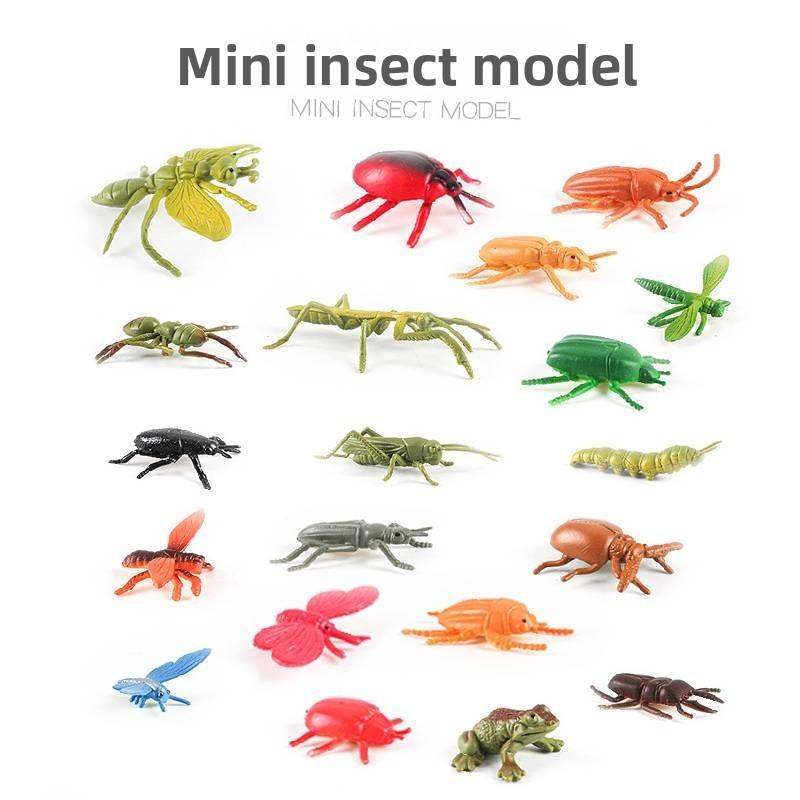 Mini Insect Model Set With Colorful Soft Rubber Figures For Educational Display And Collection