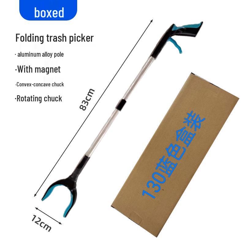 Aluminum Alloy Folding Trash Grabber: Durable Reacher for Household and Sanitation Use