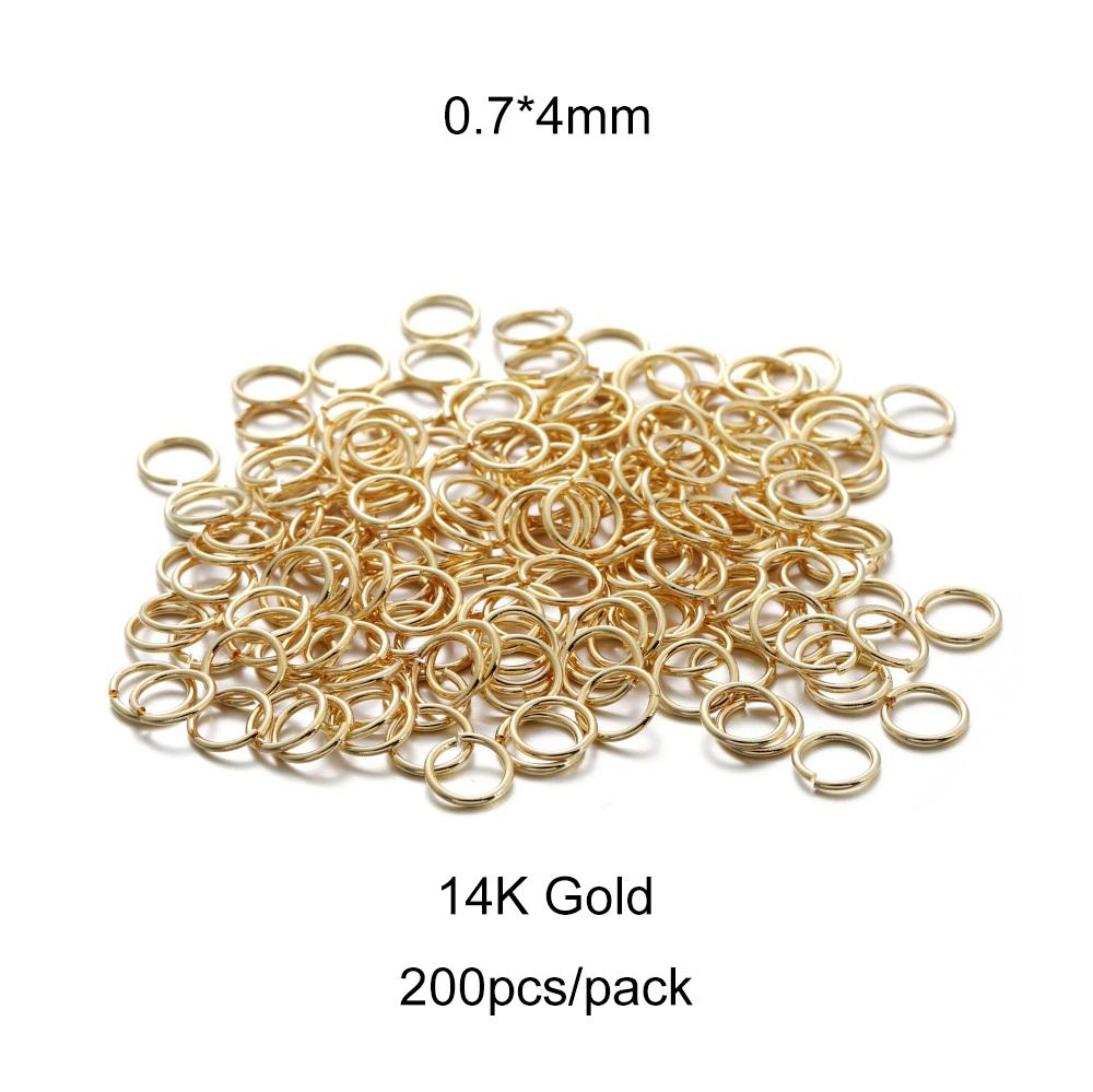 50-200pcs/lot 4 5 6 8 10 mm Stainless Steel Jump Rings Split Rings Connectors For DIY Jewelry Making Supplies Accessories