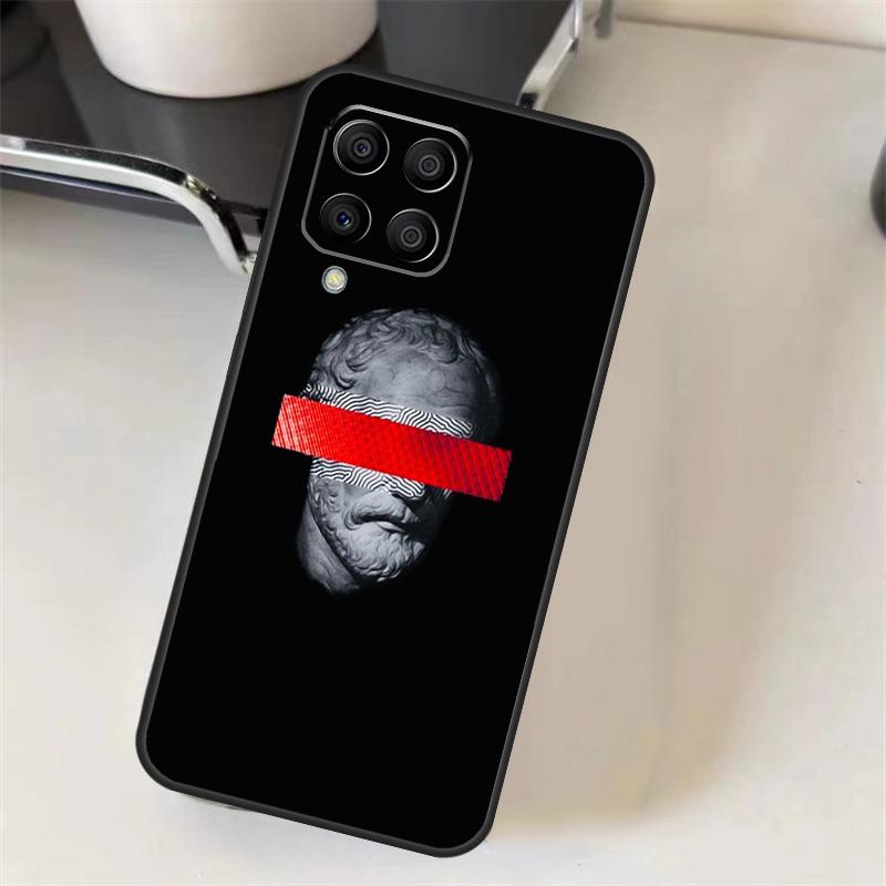 Greek God Statue Face Case For Samsung Galaxy M06 M16 M36 M56 M52 M32 M12 M54 M34 M14 M35 M55 M15 M11 M31 M13 M53