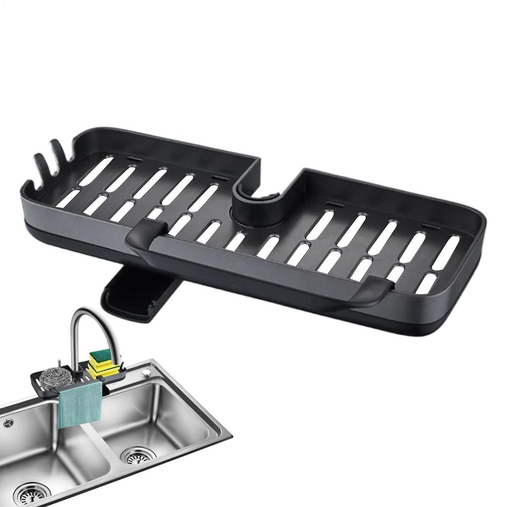 Kran handfat avloppsställ hängande kran avloppsställ Över kran handfat organizer för svampar tvål handduk hushåll