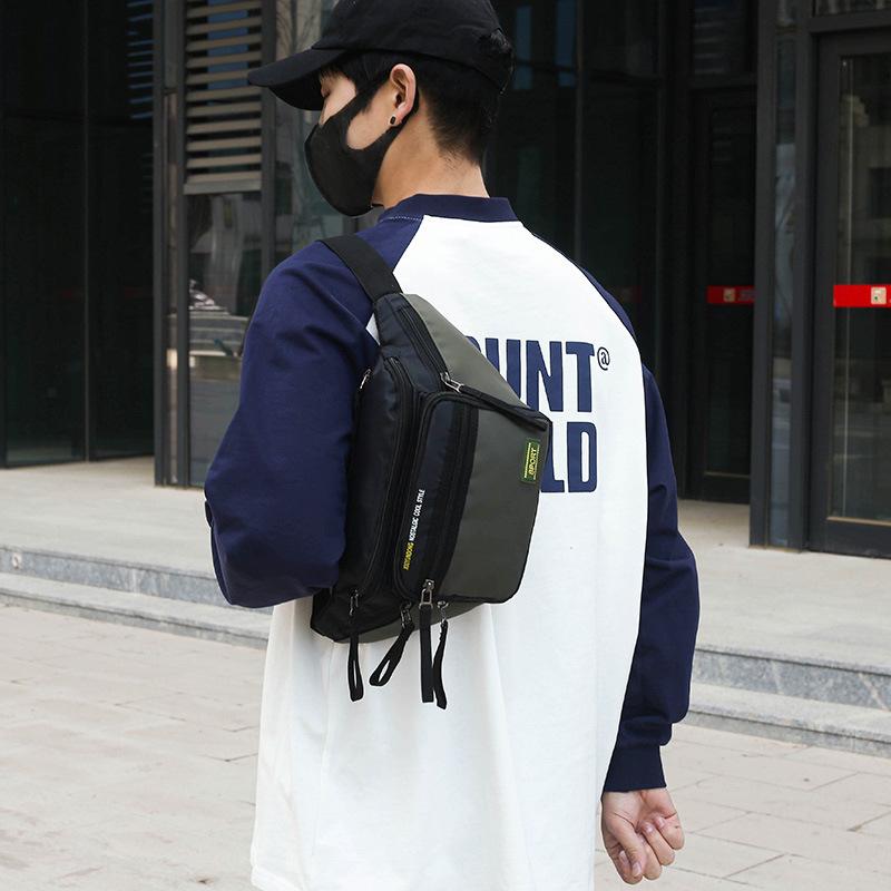 Geantă de piept unisex Geantă simplă de depozitare Rucsac mic de călătorie ușoară Geanta de cruce la modă Casual Genți de o singură mână