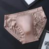 Lace See Through Sissy Pouch Lingerie Panties Men'S Seamless Ice Silk Briefs Thin Breathable Sexy 3D Convex Pouch Underpant
