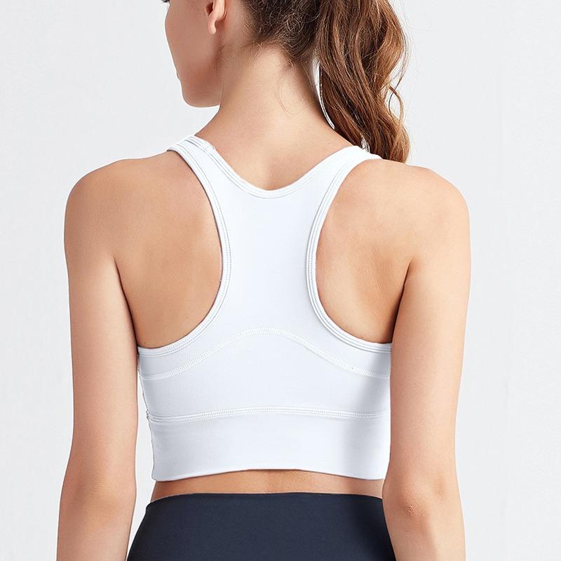 Sportsvest for kvinner, vakker rygg, fitness, støtdemping, samling, løping, sports-bh, yogadress